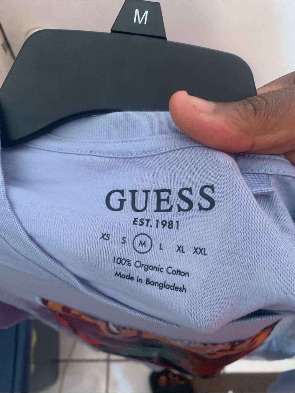 GUESS Light Lavender Crewneck Tee